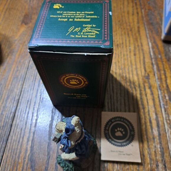 Vintage 1996 Boyds Bears The Bearstone Momma McBear Anticipation Figurine #2282 - Picture 10 of 11